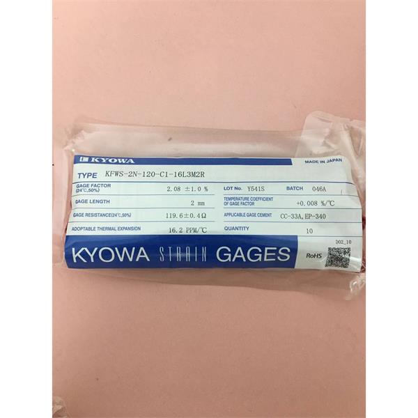 日本KYOWA防水箔式應(yīng)變片KFWB-5-120-C1-11 L3M3S